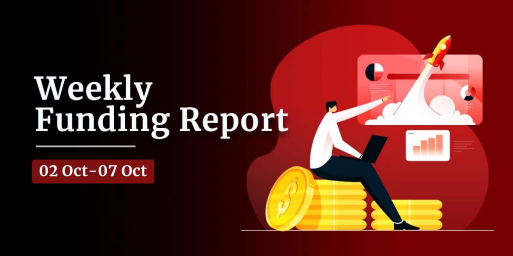 Financiación y adquisiciones en startups indias esta semana (2-6 de octubre)