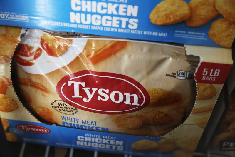 Tyson Chicken Nuggets, propiedad de Tyson Foods, está disponible para la venta en Queens, Nueva York.