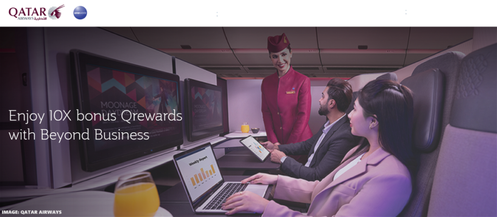 Qatar Airways Beyond Business Bono de 30.000 Qrewards Bono de registro hasta el 31 de marzo de 2024
