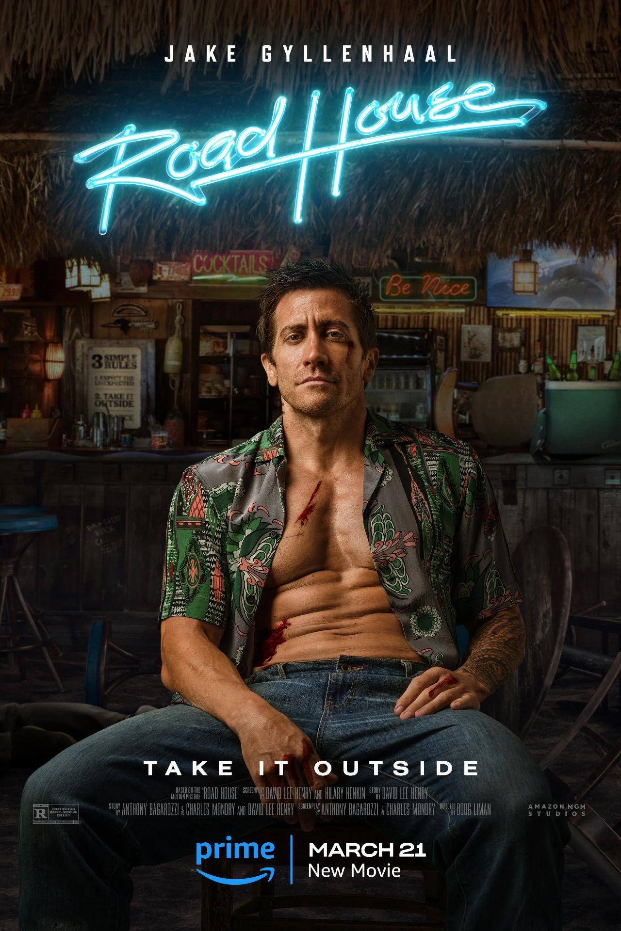 Road House 2024 Póster oficial de la película de Amazon 