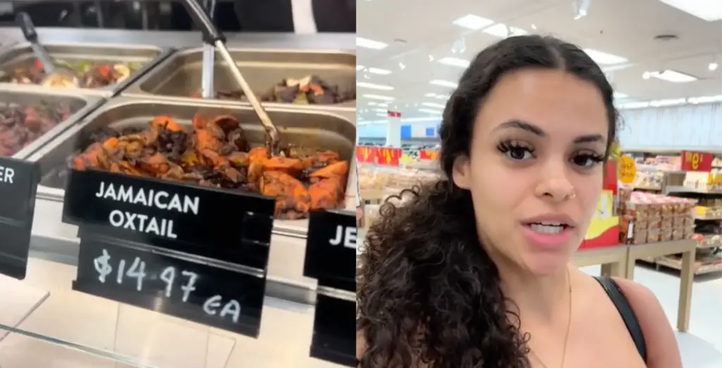 «Veremos si puedo soportarlo esta noche», informa el TikToker sobre la tienda de delicatessen jamaicana en Walmart.