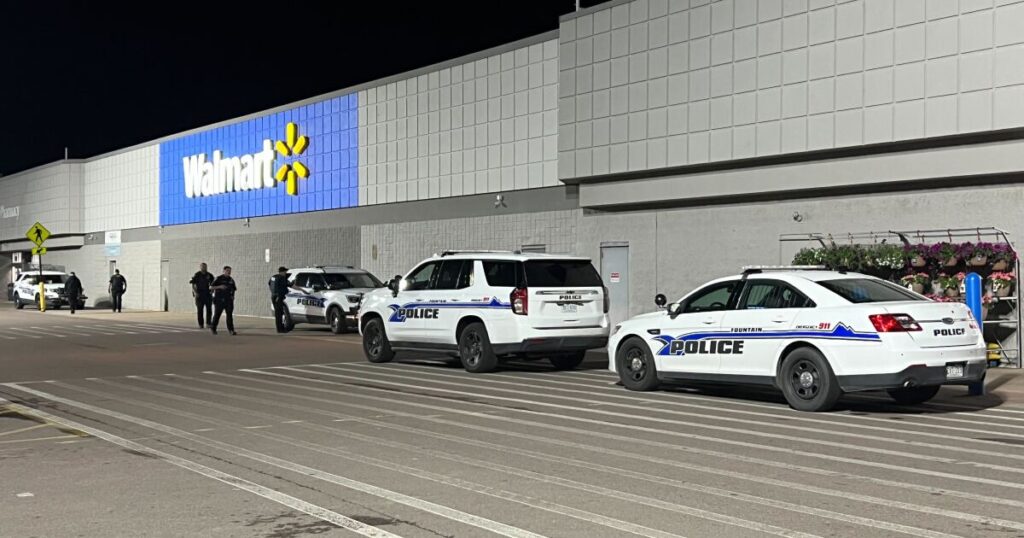 El Walmart en Fountain fue evacuado el miércoles mientras la policía buscaba a una persona de interés.