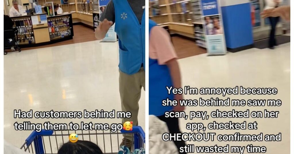 Empleado de Walmart intenta impedir que mamá compre confites