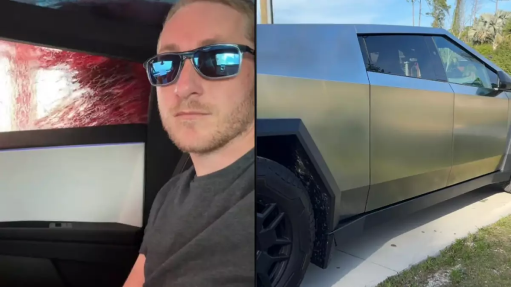 Un hombre conduce un Cybertruck a través de un túnel de lavado automático a pesar de la advertencia de Tesla de no usarlo