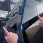 El propietario del Tesla Cybertruck se rompe el dedo al intentar demostrar que el vehículo es seguro