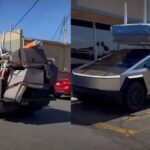 Necesitaba mudarme, así que cargué todo mi apartamento en la parte trasera del Tesla Cybertruck.