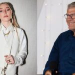 Los fanáticos reaccionan cuando UConn HC Geno Auriemma posa en el Tesla Cybertruck con Paige Bueckers, Azzi Fudd y otros jugadores de los Huskies.