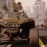 Halo Fan ve Cybertruck con temática del UNSC en público