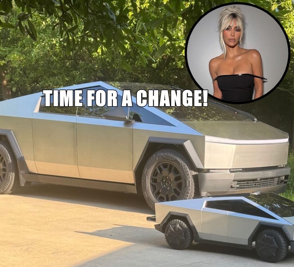 A Kim Kardashian le encanta tanto el Cybertruck que consiguió un segundo: negro mate