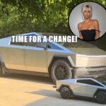 A Kim Kardashian le encanta tanto el Cybertruck que consiguió un segundo: negro mate