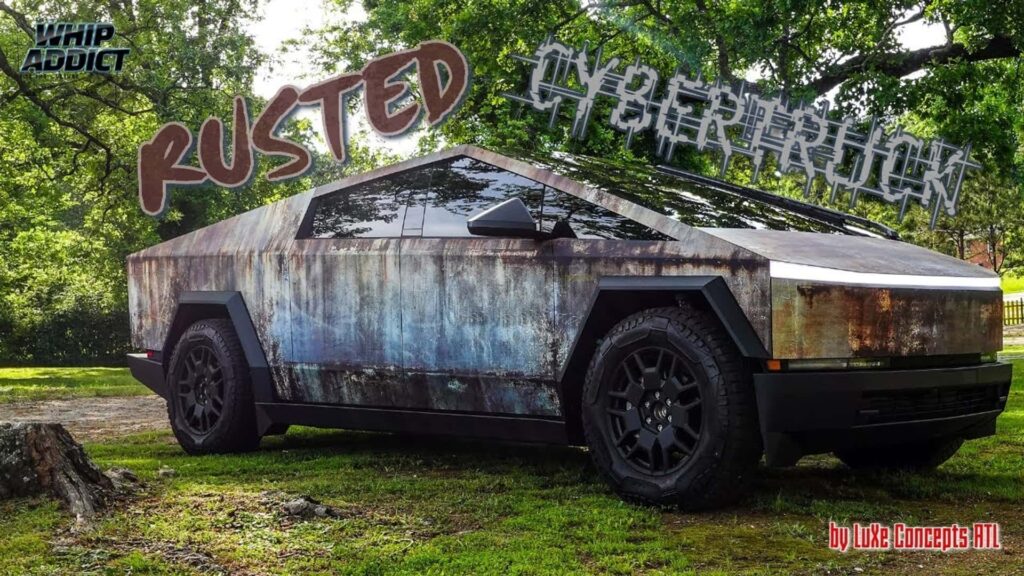 Echa un vistazo a este Tesla Cybertruck oxidado