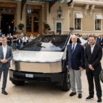 El Tesla Cybertruck recibe una cálida bienvenida por parte del Príncipe Alberto II de Mónaco