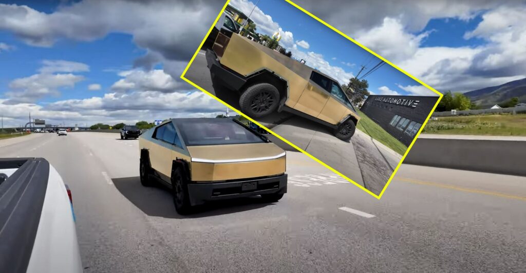El Tesla Cybertruck de oro de 24 quilates es real, una primicia mundial