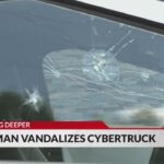 El camión de helados Tesla Cybertruck destrozado en Bellbrook, Ohio