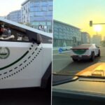 Robocop de la policía de Dubai multa a un hombre por no usar el cinturón de seguridad mientras patrullaba el Tesla Cybertruck, mire un video viral