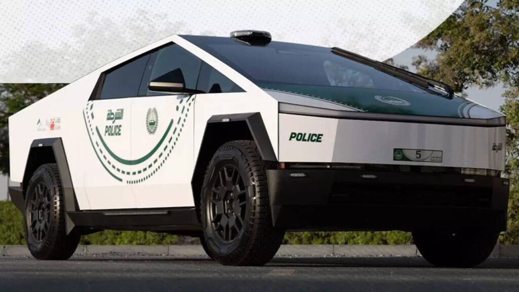 El Cybertruck de Tesla está listo para una persecución eléctrica: la policía de Dubai utiliza una flota de impresionantes vehículos eléctricos para patrullar