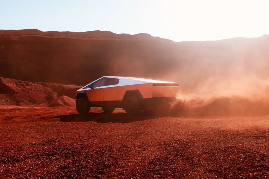 Se define el modo todoterreno del Tesla Cybertruck