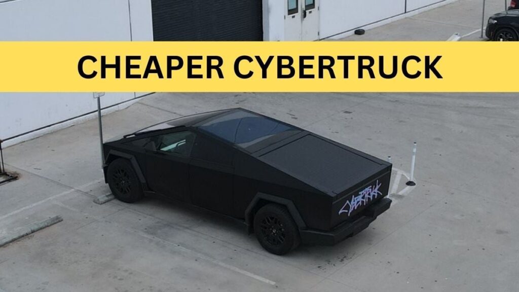 Aquí está nuestro primer vistazo al Tesla Cybertruck de cátodo seco más económico