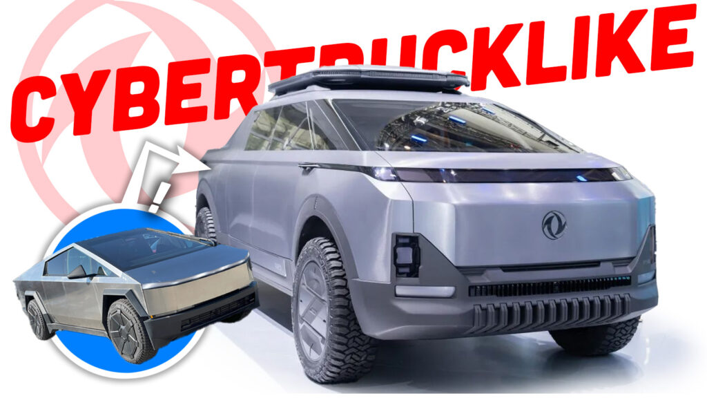 Dong Feng muestra una imitación de Cybertruck bastante decente