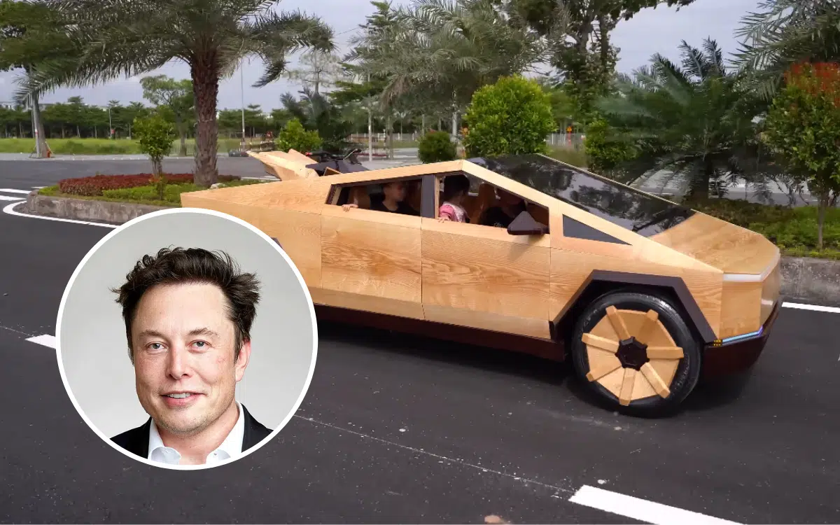 Elon Musk respondió después de que los humanos construyeran un Cybertruck completamente funcional con madera por valor de 15.000 dólares.