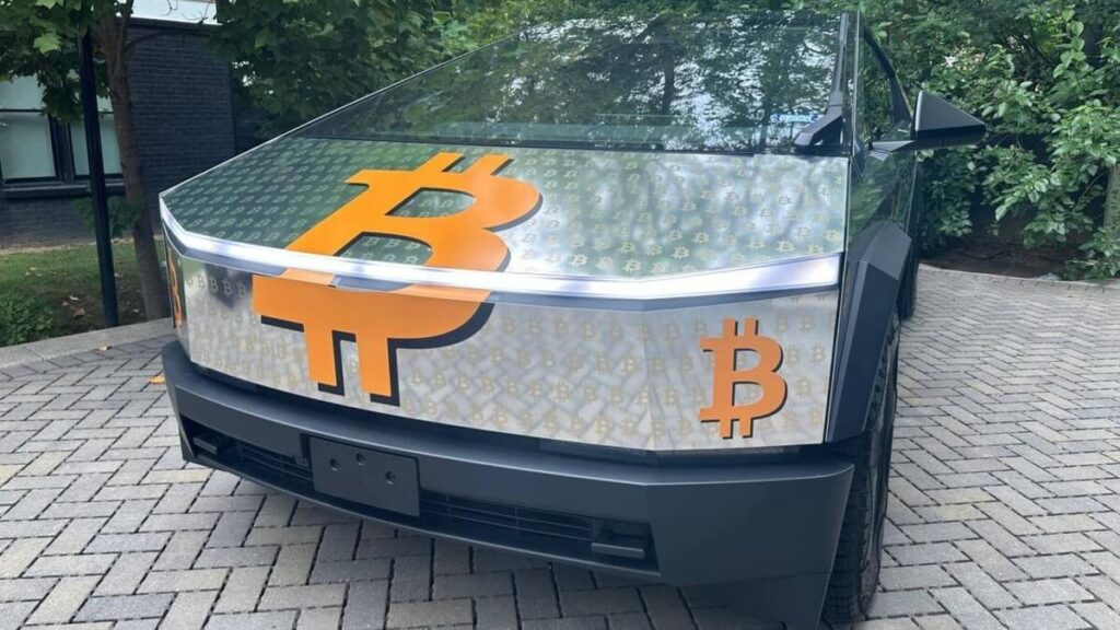 El primer Cybertruck se compró con Crypto Debuta en Bitcoin 2024