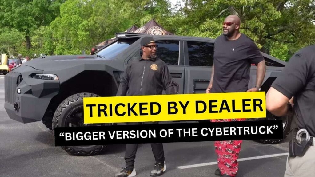 Un distribuidor vendió un Cybertruck a Shaq afirmando falsamente que tenía una «versión más grande del Tesla Cybertruck llamada Cyberbeast».