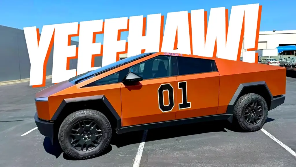 ¿Y el general?  Tesla Cybertruck obtiene la envoltura de Dukes Of Hazzard