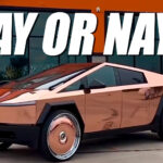 El Tesla Cybertruck Rose Gold con llantas de disco de 30 pulgadas es lo último en Cyberbling