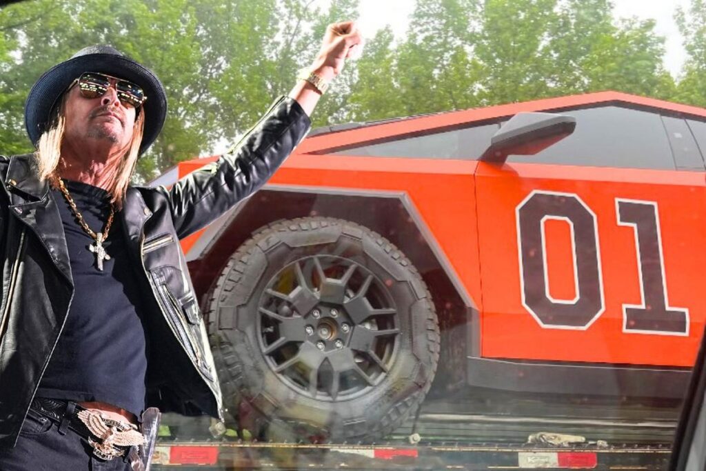 Mire dentro del General Lee Cybertruck de Kid Rock (Ver)