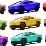 Los Tesla Cybertrucks tienen colores mucho más fríos