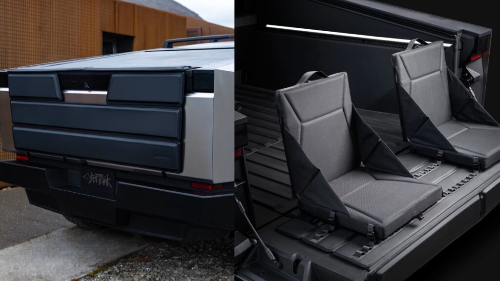 Los propietarios de Tesla Cybertruck ahora pueden obtener asientos y un protector de puerta