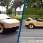Elon Musk respondió después de que los humanos construyeran un Cybertruck completamente funcional con madera por valor de 15.000 dólares.