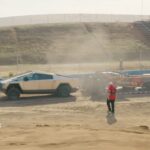 El Tesla Cybertruck está dejando huella en los eventos de tracción de tractores