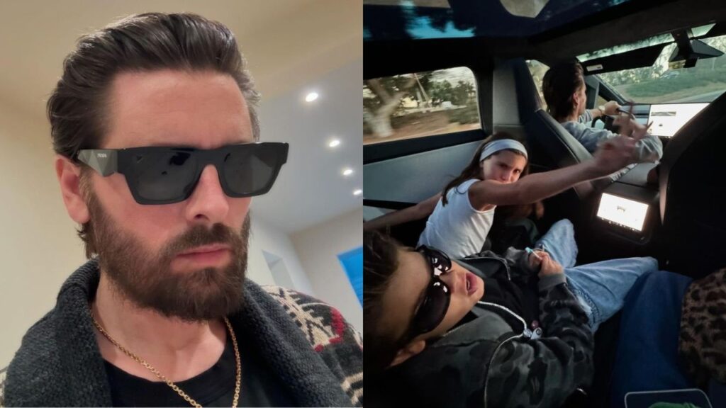 ‘Fam Bam Love’: Scott Disick comparte foto con su hija Penelope y su hijo Reign en su nuevo Cybertruck