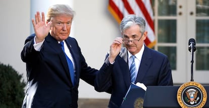 Donald Trump y Jerome Powell, en una imagen de 2018.