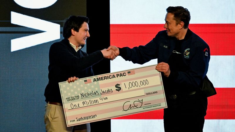 Musk selecciona a los votantes a cheques de $ 1 millón. ¿Qué es esto legal?