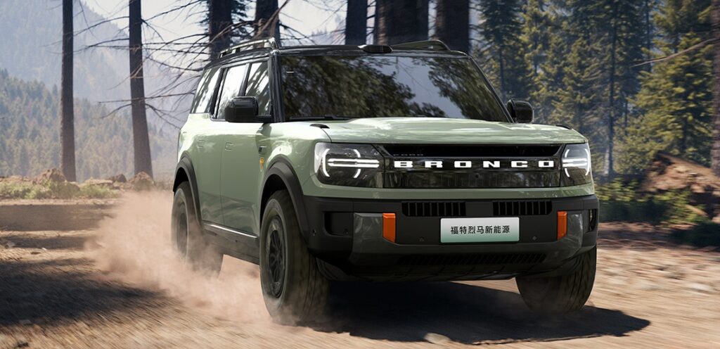 Ford Bronco Erev y Bev alcanzan variantes en China, la batería de 105 kWh de BYD ofrece un rango de 650 km