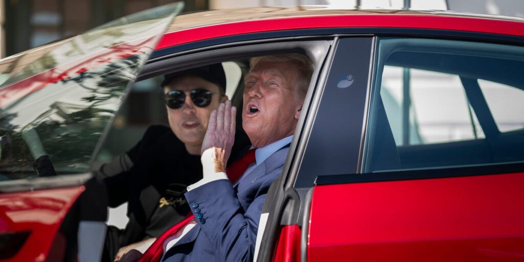 Stock de Tesla: Fight Musk-Trump para el fabricante de EV «Bark Hilard» EV