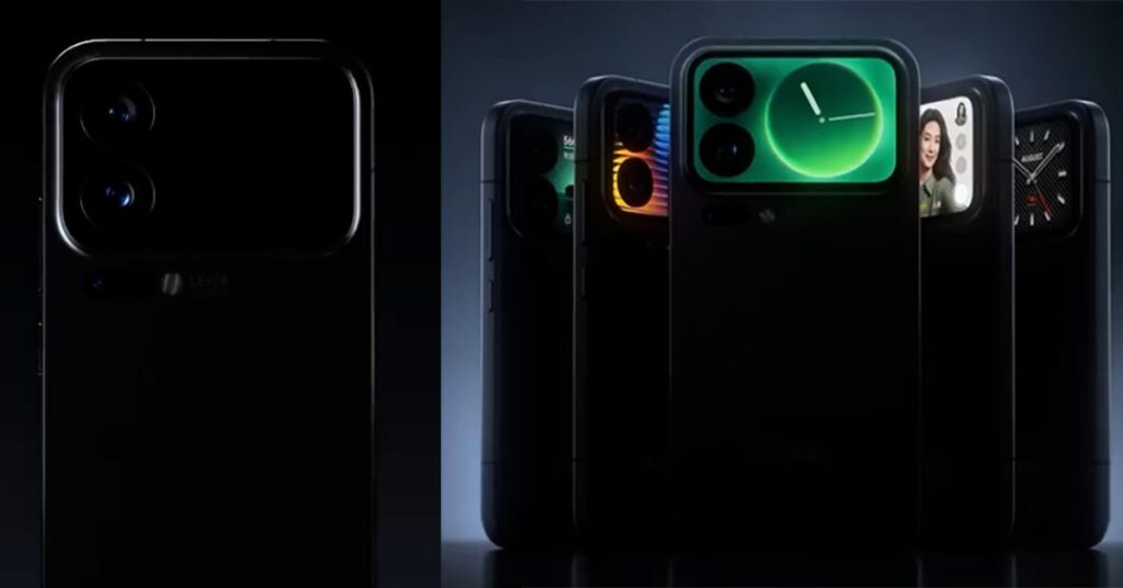 Xiaomi 17 Pro tiene una pantalla en la parte posterior, pantalla de diseño tipo iPhone