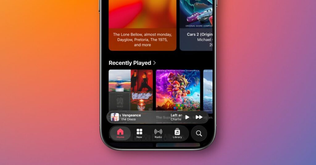 Apple Music de iOS 26.1 agrega un nuevo gesto para cambiar de canciones