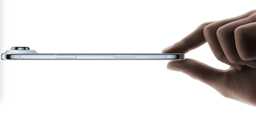 El grosor de aire de iPhone vs Galaxy, Pixel, Xiaomi, OnePlus y más