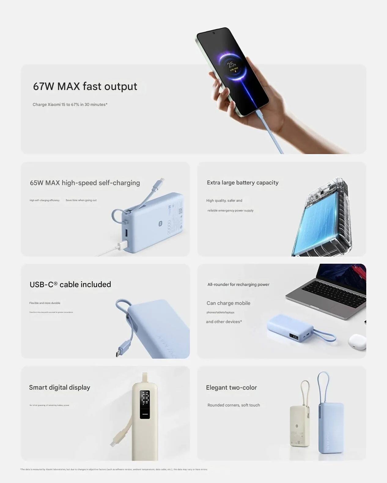 Cable-PowerBank de cable integrado por Xiaomi