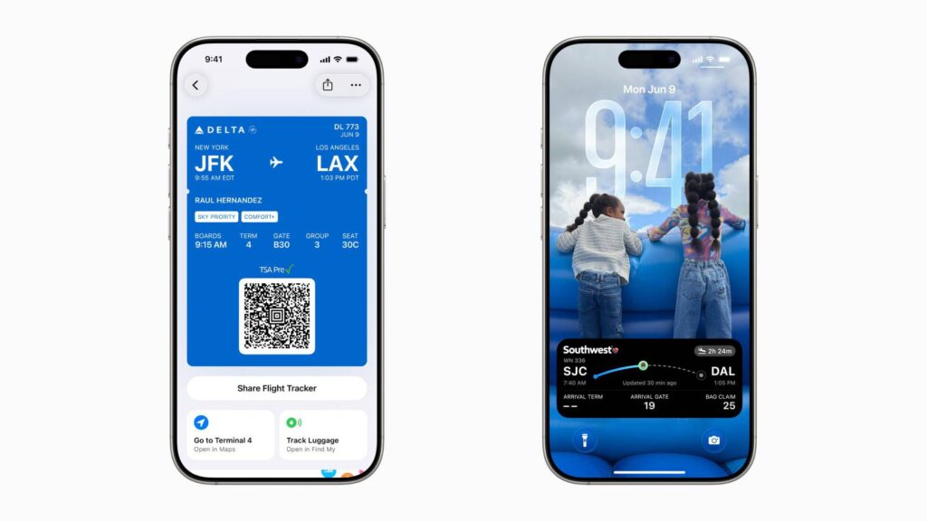 Nuevos pasillos para la aerolínea de Apple Wallet admite United Airlines