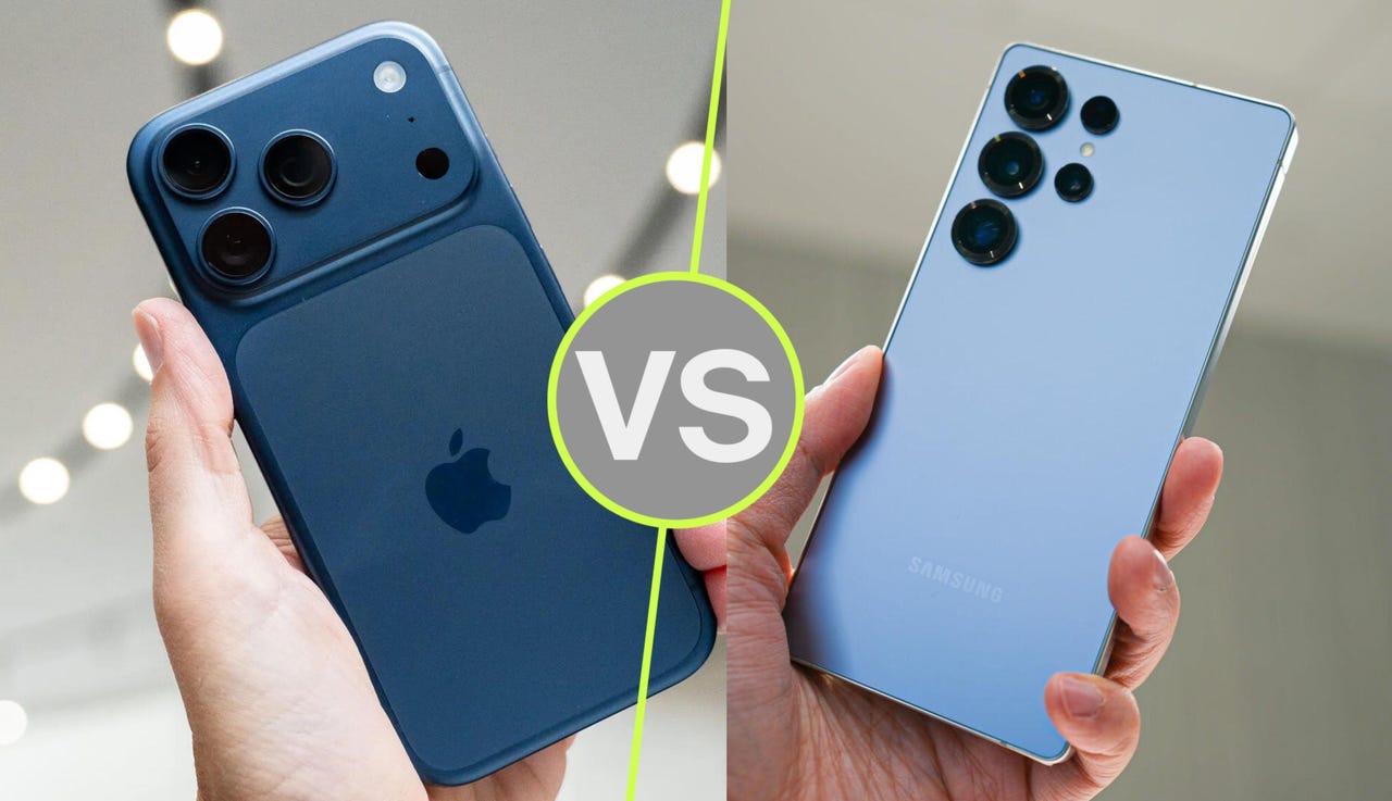 iPhone 17 Pro Max frente a Samsung Galaxy S25 Ultra