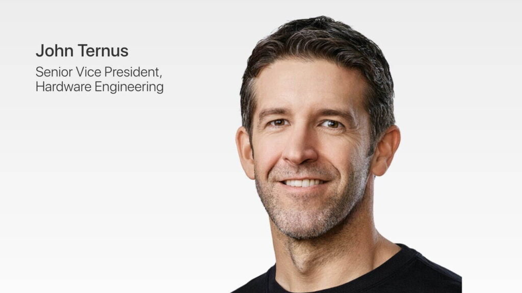 Apple pesa a John Ternus como Tim Cook como gerente general