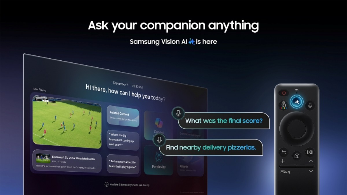 Vision AI Companion en Samsung TV 2025 puede responder preguntas y traducir diálogos