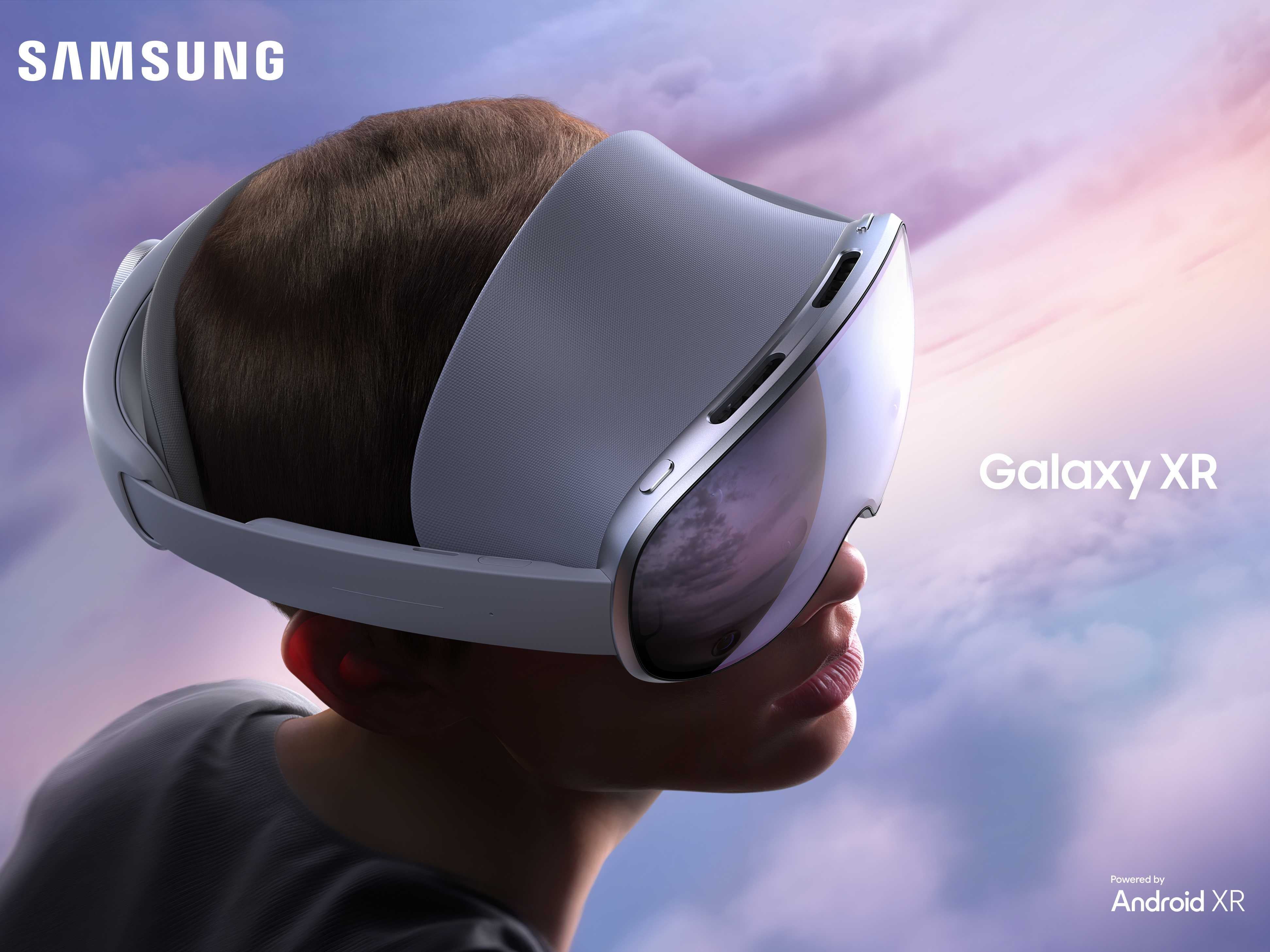 Material promocional de los auriculares Samsung Galaxy XR