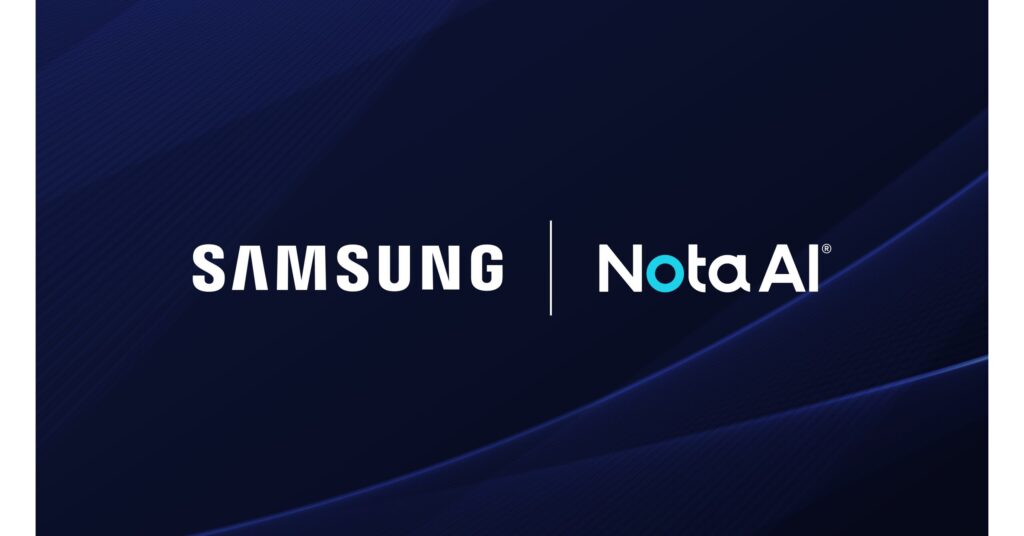 Nota AI ha firmado un acuerdo de colaboración tecnológica con Samsung Electronics para la optimización de Exynos AI