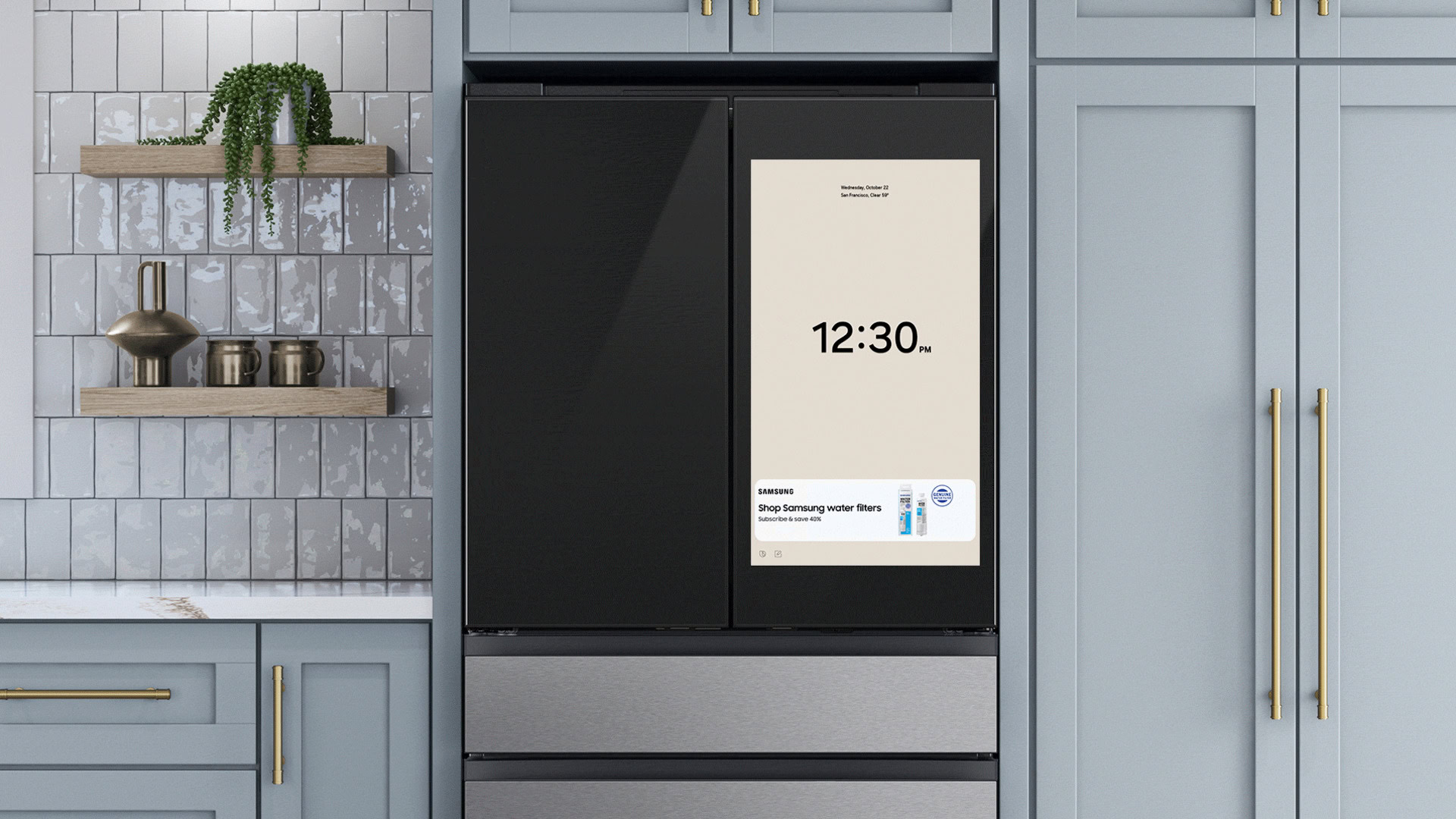 Anuncio de refrigerador Samsung Anuncio de refrigerador Samsung