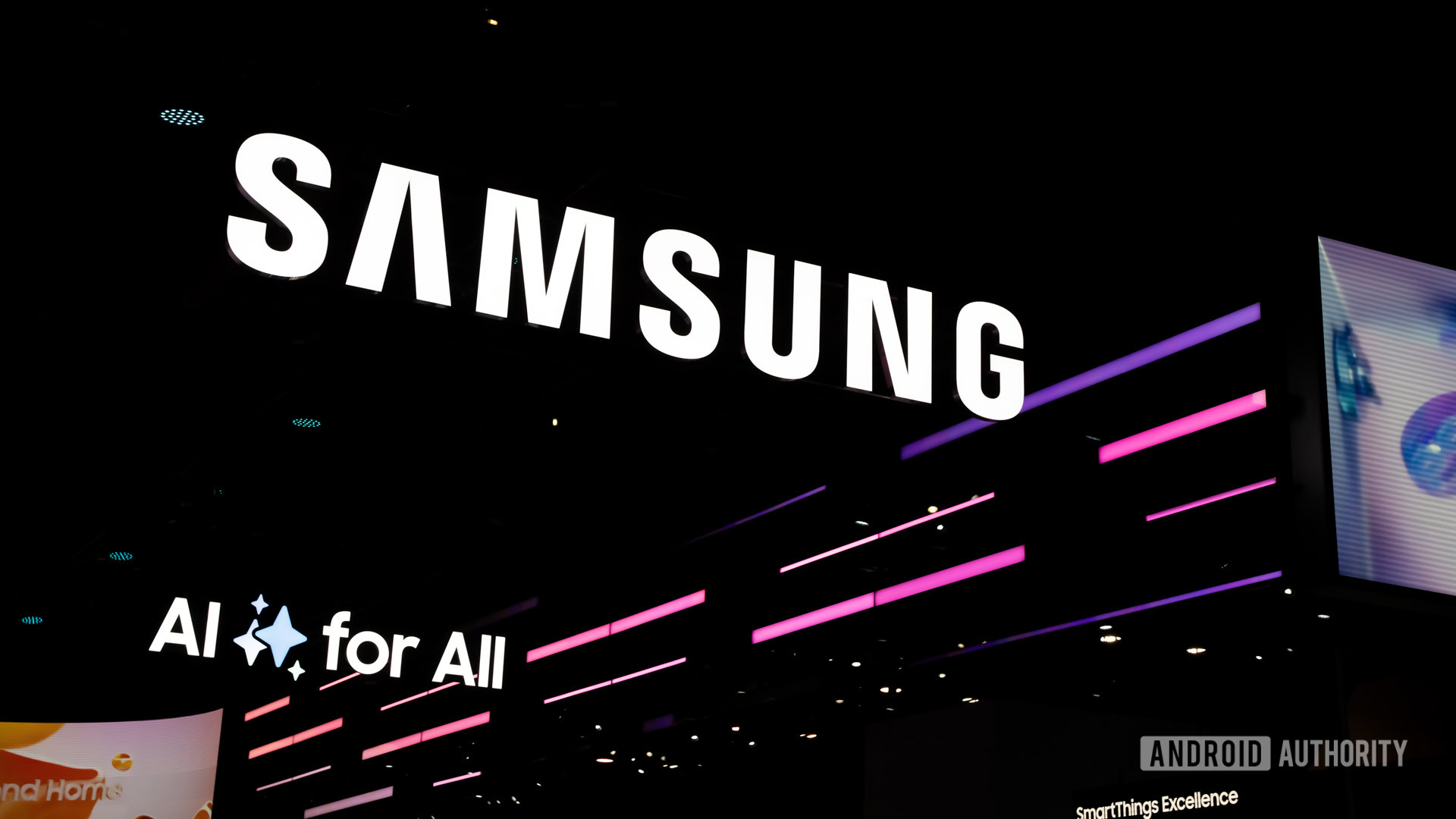 Logotipo de Samsung en CES 2025 Foto de archivo 2